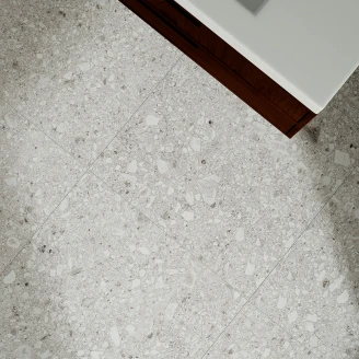Gulvflis <strong>Terrazzo Italia</strong>  Hvit Matt 61x61 cm